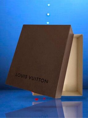 💞Louis Vuitton Brown Gift Box w/ 'LOUIS VUITTON' Logo • Large: 10.5 x 17 x 7”